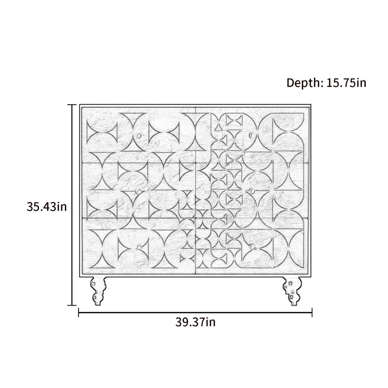 Commode d'appoint 6 tiroirs