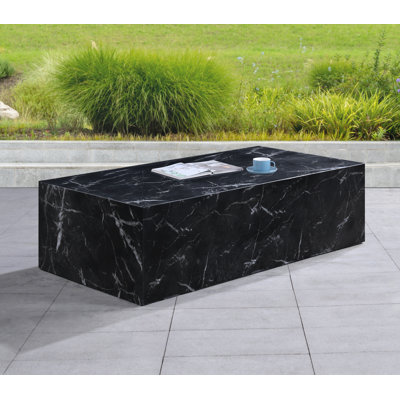Piazza Geffrey Finished Concrete Indoor/Outdoor Coffee Table