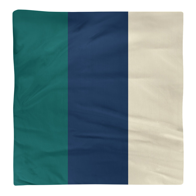Serviette de coton 22" à dîner baseball, Vert / bleu marine / crème