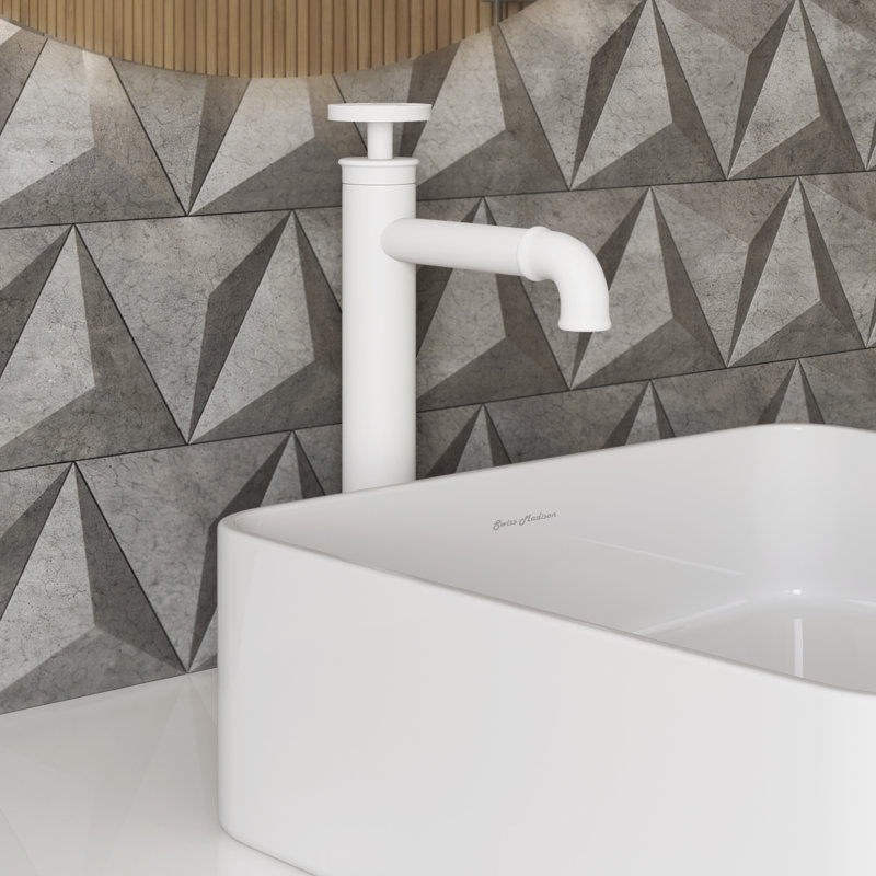 Robinet de salle de bain Avallon, Blanc mat