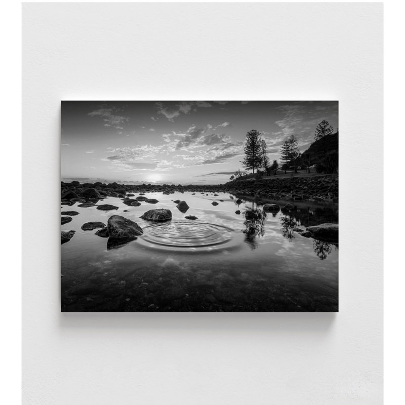 «Radiating Ripples» par Marcus Prime, reproduction de photographie de lac, impression de bureau surdimensionné de nature, impression murale