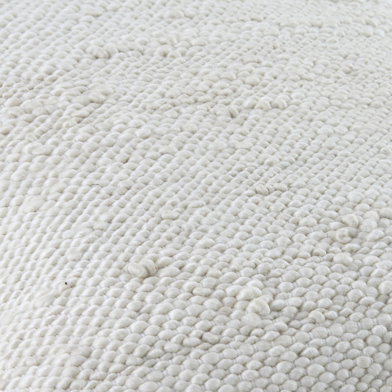 Coussin décoratif intérieur / extérieur Galey Alix x Livabliss Chandler, H 18 po x l 18 po, Crème, polyester