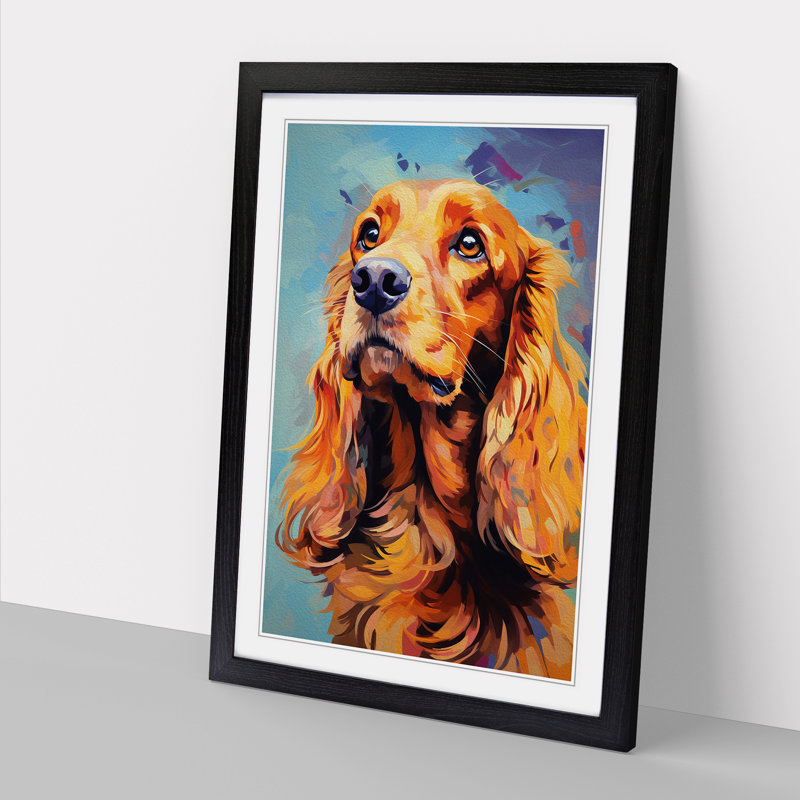 Single Picture Frame Print on Wood, Black Framed, 46cm H x 34cm W
