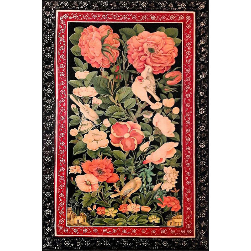 Tapis décoratif lavable à la machine, Rectangle 3 pi 11 po x 5 pi 11 po