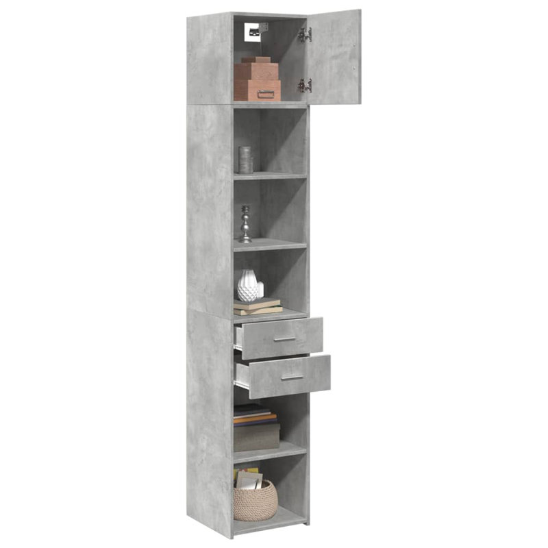 Sharrel Highboard, Concrete Grey