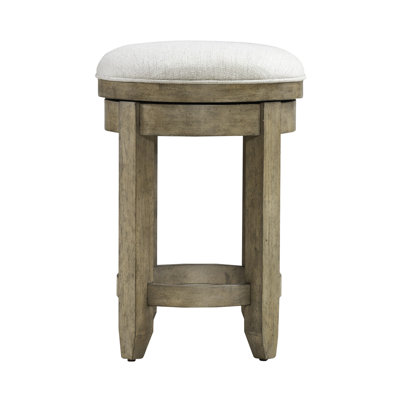 Shimeck Upholstered Console Swivel Stool