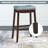 Alaaddin Upholstered Counter Stool with Solid Wood Frame-479155300