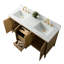 Ensemble de meuble-lavabo double 60 po avec plateau en marbre Chambery-94811323-94811328
