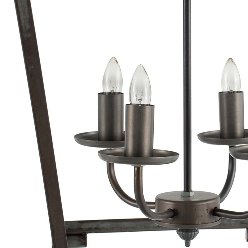 Lustre géométrique à 4 lumières Mccluskey