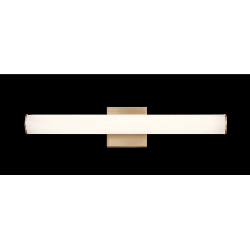 Éclairage pour meuble-lavabo rond 27W Stepridge, Doré, H 2,5 po x l 24 po x P 2,5 po