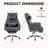 Swivel Ergonomic Technology Leather High Back Office Chair Comfortable Boss Chair, 155° Reclining Computer Chair-1364796355