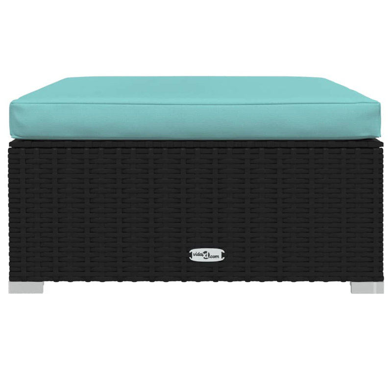 Brigido 27.6'' Wide Outdoor, Water blue, Black