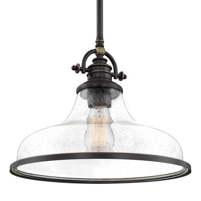 Maybery 1-Light Dimmable Dome Pendant
