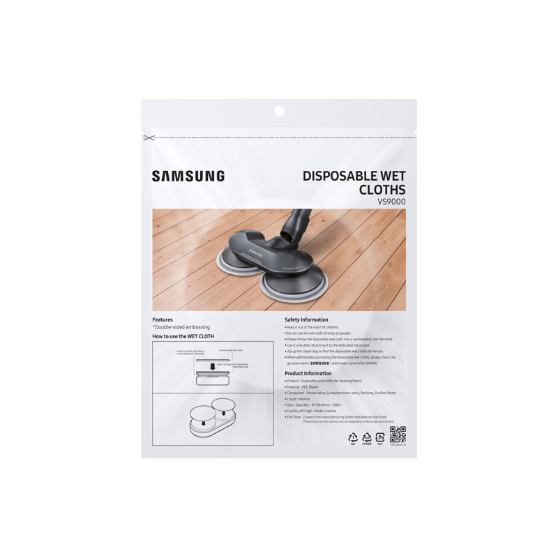 Coussin humide jetable Samsung Jet Spinning Sweeper