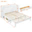 Lit escamotable double avec grands tiroirs, blanc-1424096198