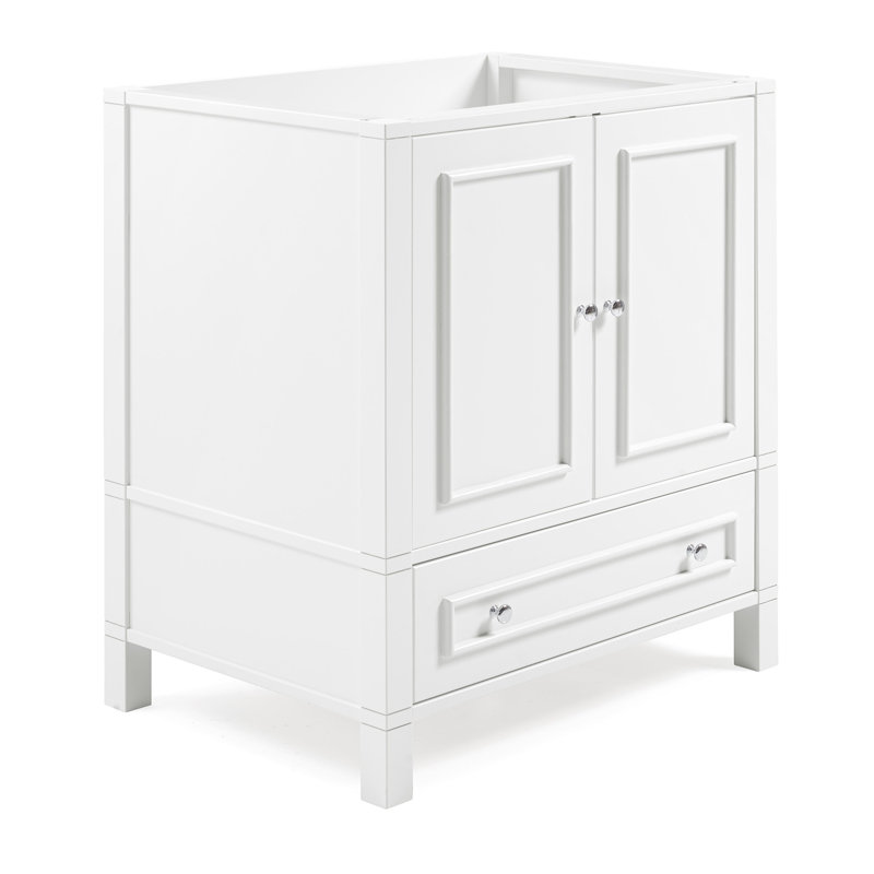 Williamsburg 30" White Pine Vanity Cabinet with Nickel Hardware