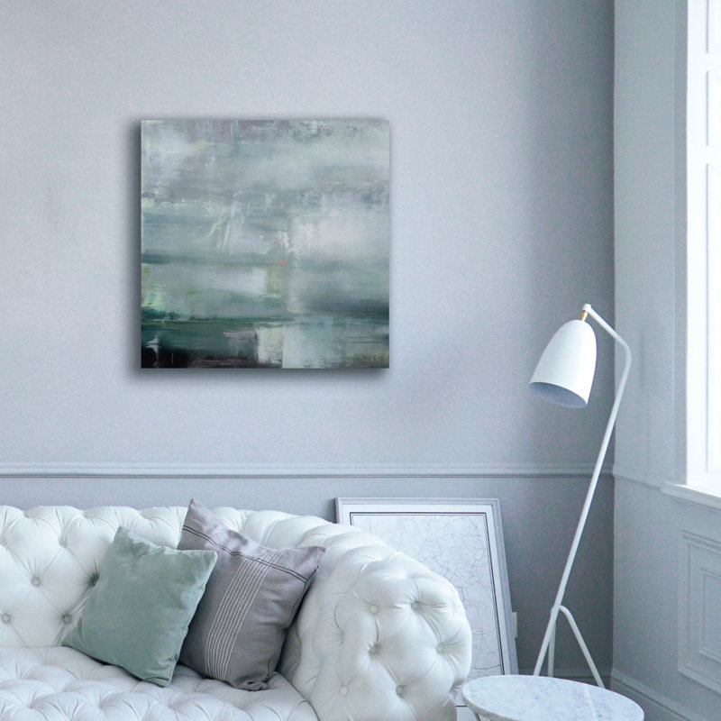  «Sailing Azure Bay - Détail» par Aondrea H. Maynard, art mural sur toile, 37 po x 37 po