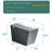 Square Smart Toilet with Built-in Tank for Bathroom, Remote Control, Tankless Bidet Toilet with Foot Touching Lid Opening, Auto Flush, Heated Seat, LED Digital Display, User Memory, Matte Grey-122583349