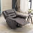 Intars 39.8" Wide Classic and Overstuffed Top Faux Leather Power Standard Recliner with USB Port-855845298