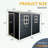 Storage shed with Floor, Two Windows and Lockable Doors-108295290