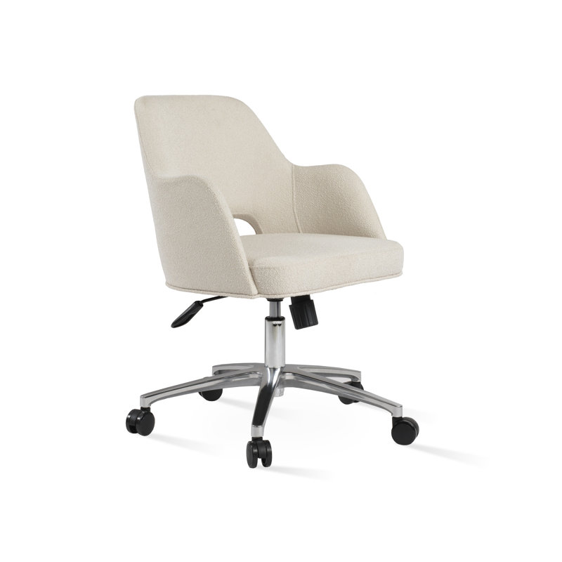 Fauteuil de bureau Marash, Chrome