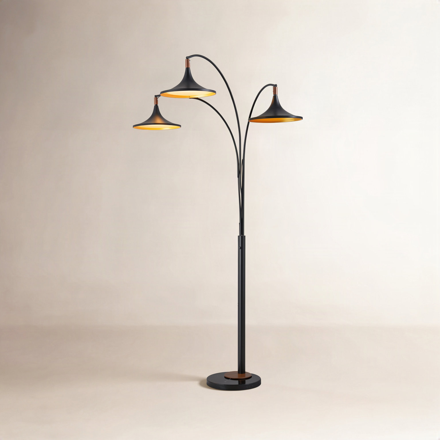 92" Dimmable Marble Floor Lamp