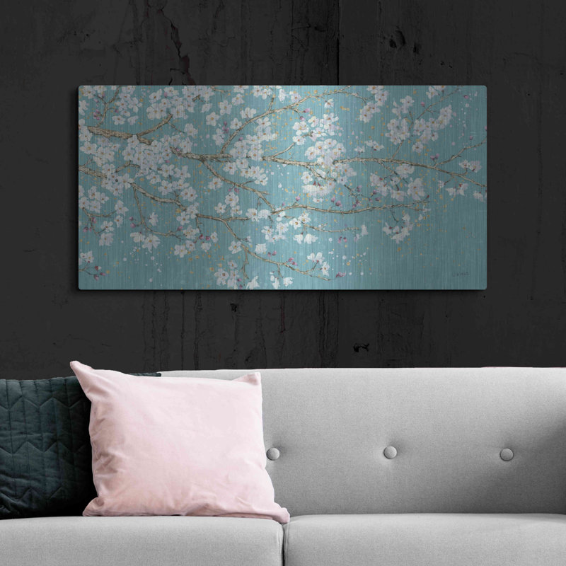 «April Breeze I TEAL» par James Wiens, H 24 po x l 48 po