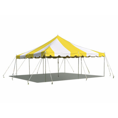 20' x 20' Weekender Pole Party Tent, Yellow