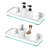 Keyarra Glass and Stainless Steel Floating Shelf (2-Piece)-354917734