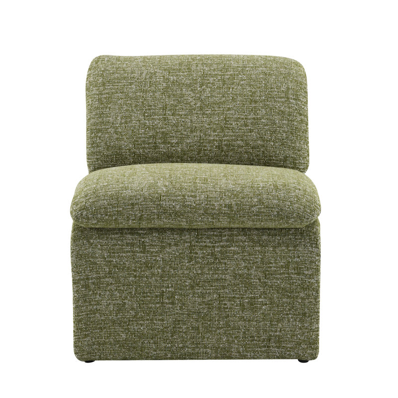 Avec cadre - Boucle, coussins en mousse, ensemble courbé et fauteuil, mousse, boucle
