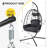 Hanging Egg Chair With Stand Indoor Outdoor Pe Wicker Swing Hammock Chair With Washable Cushion For Patio Bedroom Balcony Garden-931471347-931471354