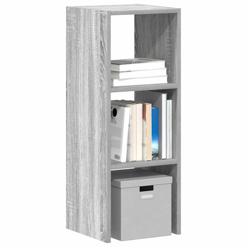 Rubeena 80cm H x 30cm W Bookcase, Grey/Sonoma