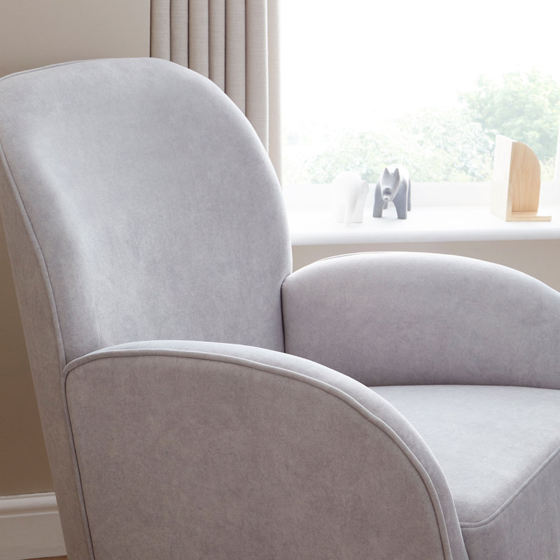 Freya Nursing Chair with Stool, Grey 