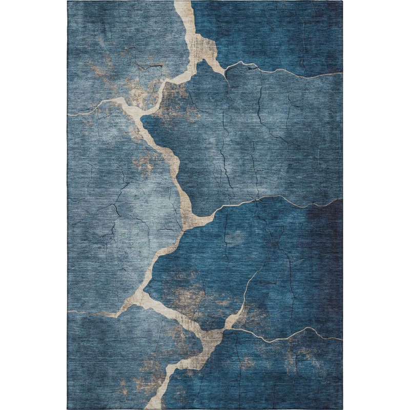 Premium Machine Washable Jakiyra AMF1889 Abstract Rug/AMF1889NA, Rectangle 10' x 14'