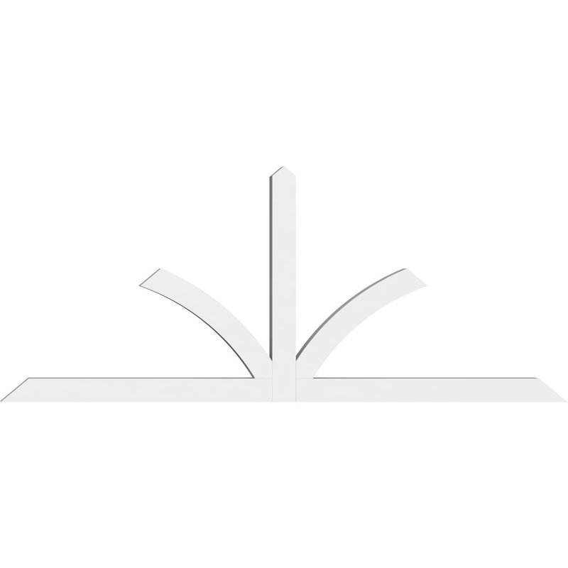 Support pour pignon en PVC de qualité architecturale Richland, H 40 po x l 96 po (pas : 10/12), P 4 po x F 4 po