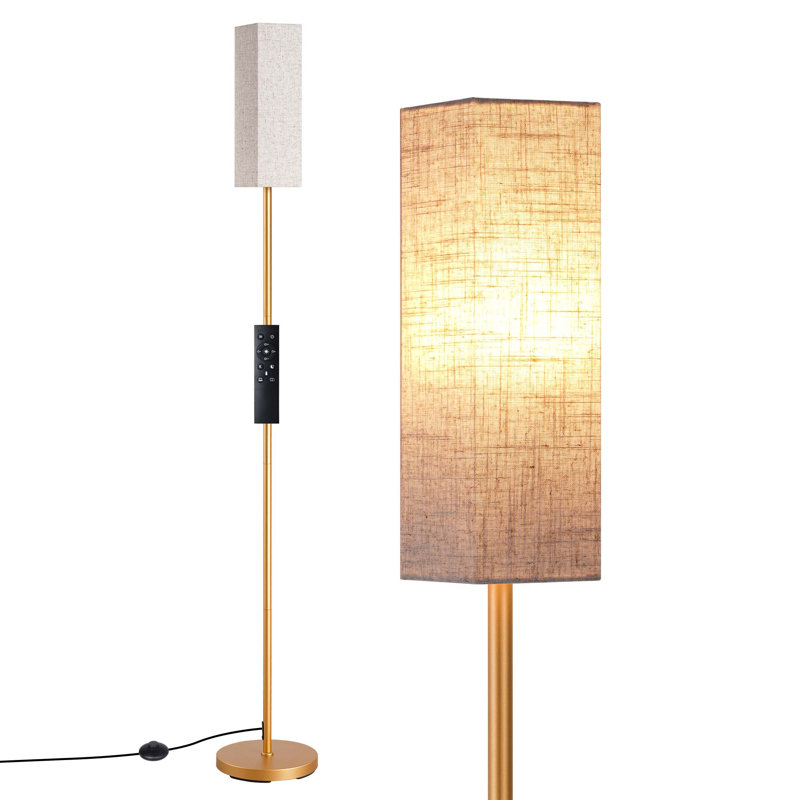 Osblek 65'' Traditional Floor Lamp with Remote Control and Bulb Included