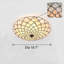 Luminaire encastré rétro 20 po avec abat-jour Tiffany fait à la main