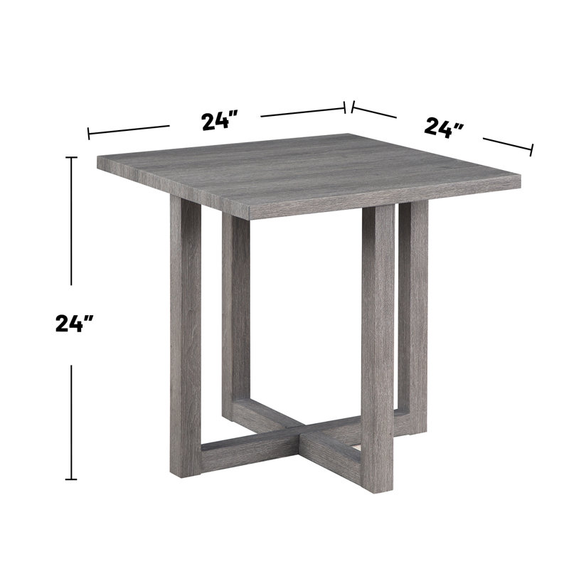 Ensemble de table en bois 2 pièces avec 4 tabourets de rangement rustiques, Gris