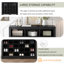 Console à chaussures 24 po, base courbée - noir