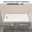 60"*32" Acrylic Single Threshold Shower Pan Modern Shower base Non-slip Design Non-Slip Non-Yellowing and Durable with Side Drainer