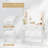 Makeup Vanity Desk with Chair, Adjustable Lights, Power Outlet and Mirror-699418150-686741647