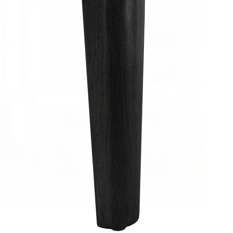 Dining Table Solid Wood Legs, Black