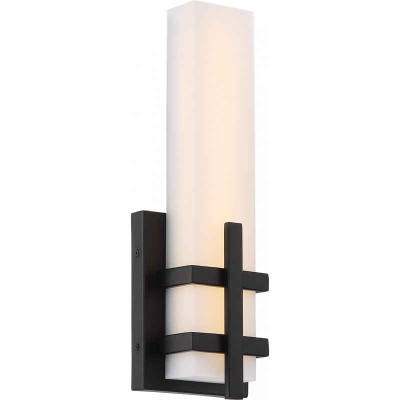 Maclachlan LED Flush Mounted Sconce, Aged Bronze