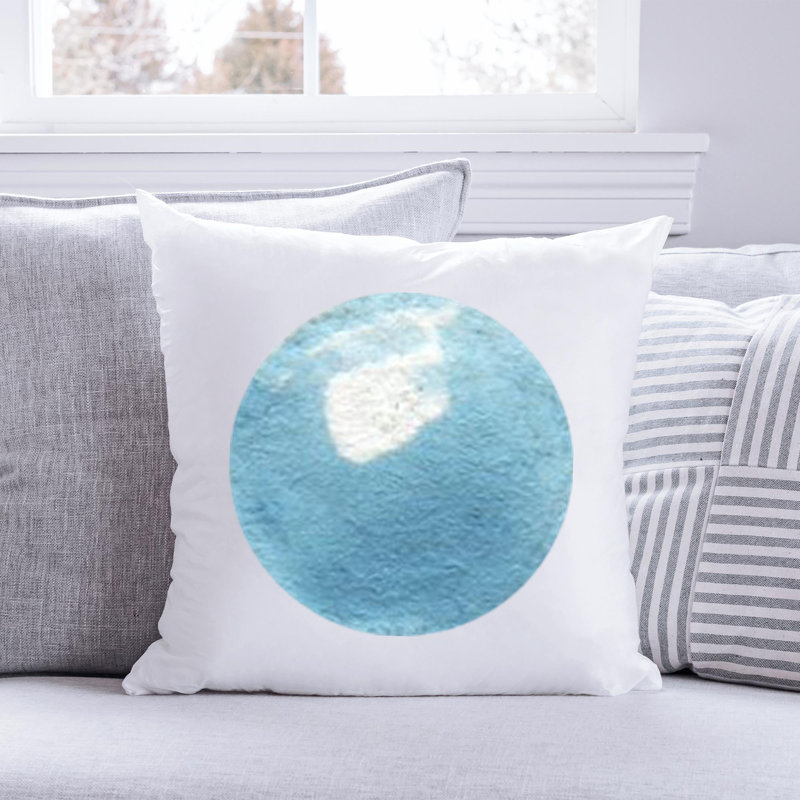 Cotton / Polyester Blend Reversible Throw Pillow, 18"H x 18"W