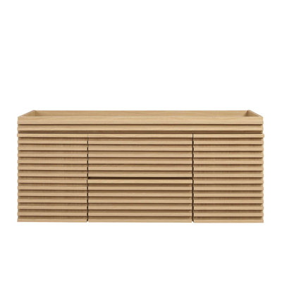 Render 48" Wall Mounted Single Bathroom Vanity Base Only