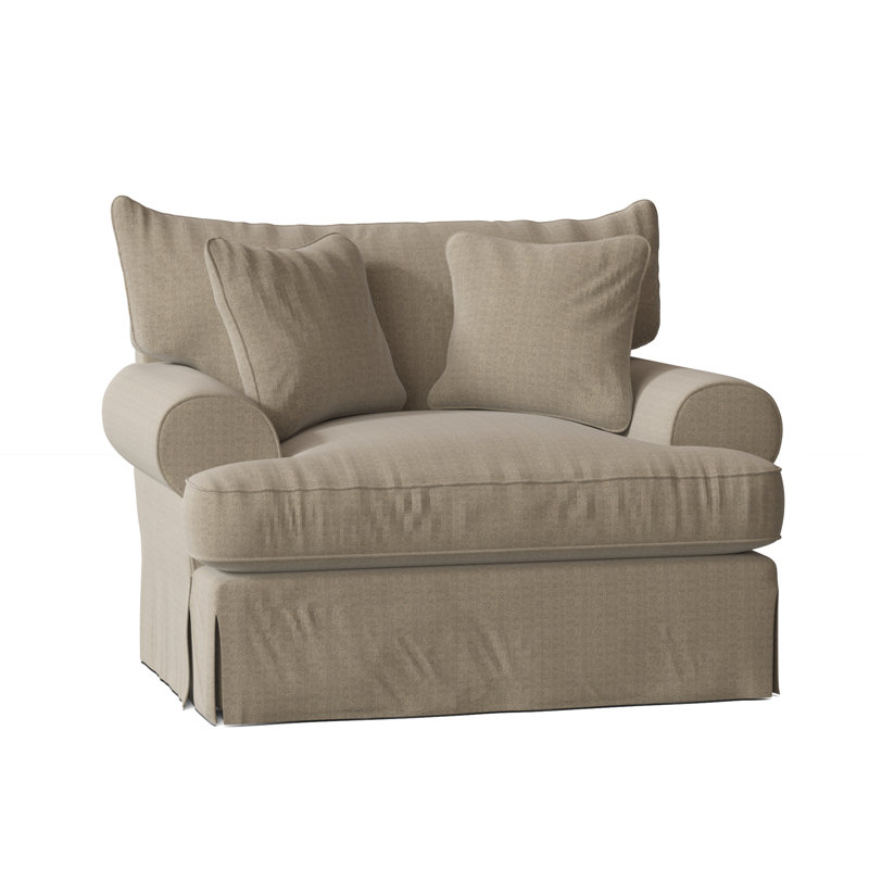 Fauteuil Chalkline, Chenille performance taupe Beantown 21, Non