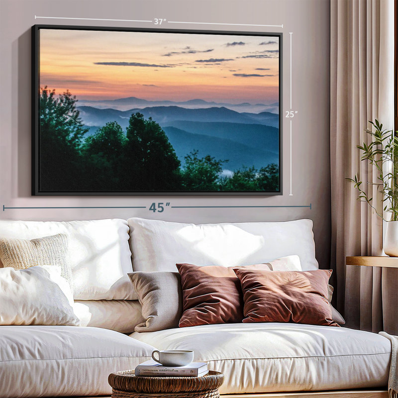 Nature «Blue Ridge Canvas Print», H 25 po x l 37 po