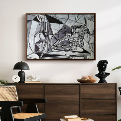 Goat's Skull, Bottle and Candle, 1952-Pablo Picasso-Framed Gallery Wrapped Canvas