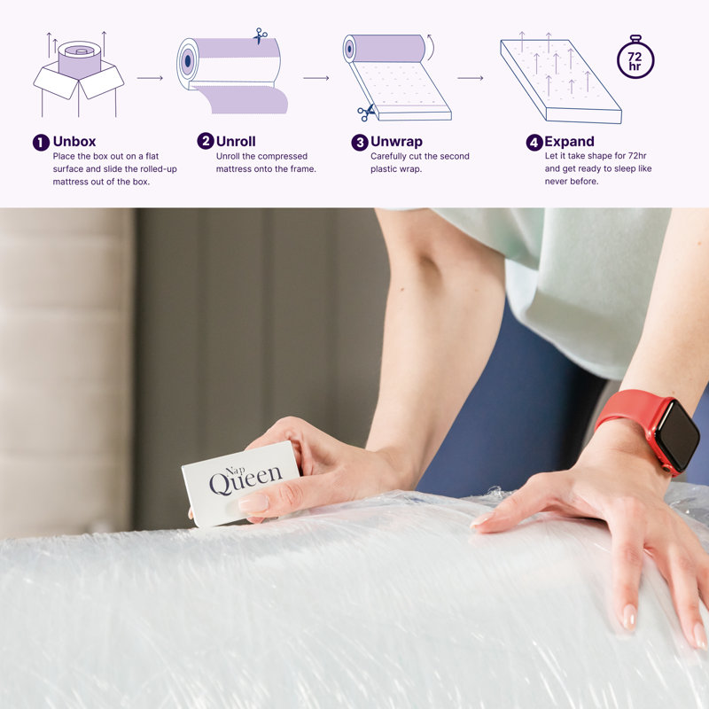 Twin 12" White Gel Memory Foam Mattress