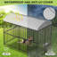 Grand chenil extérieur pour chien, cage pour chien robuste 4 x 4 x 6 pi-444316963